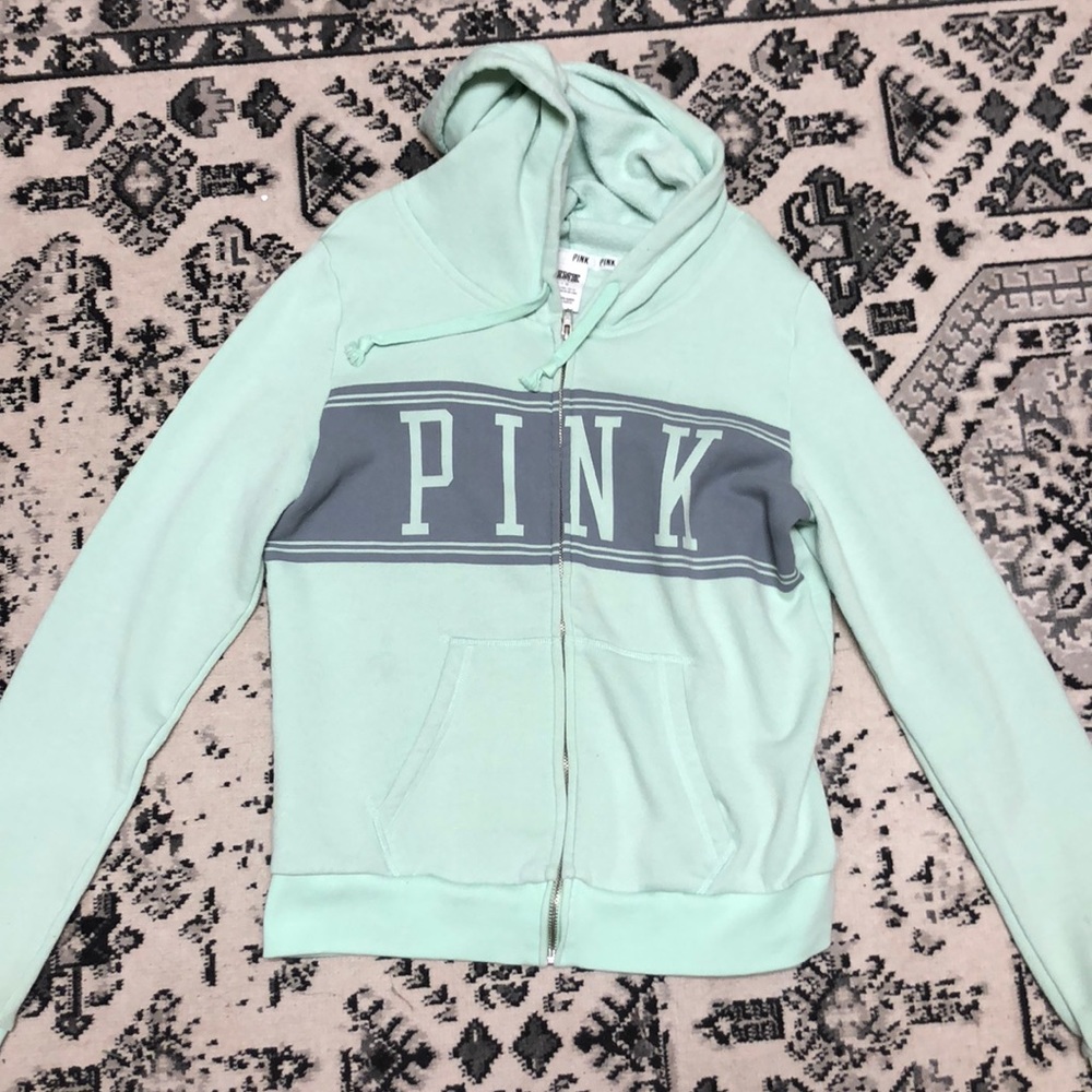 PINK ZIP UP HOODIE
